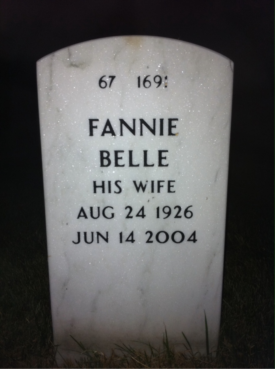 Back of headstone — Albert Williams