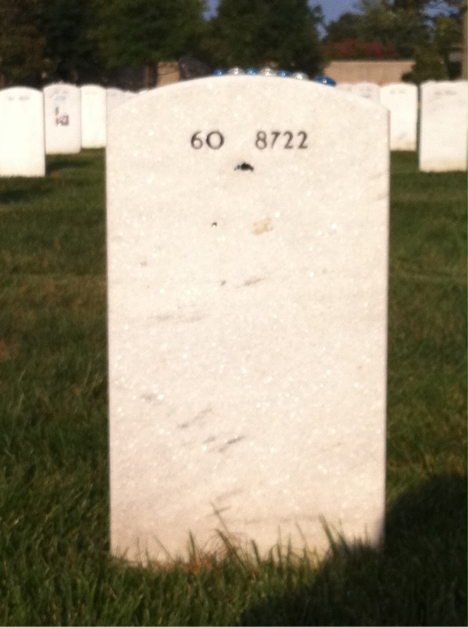 Back of headstone — John Linde