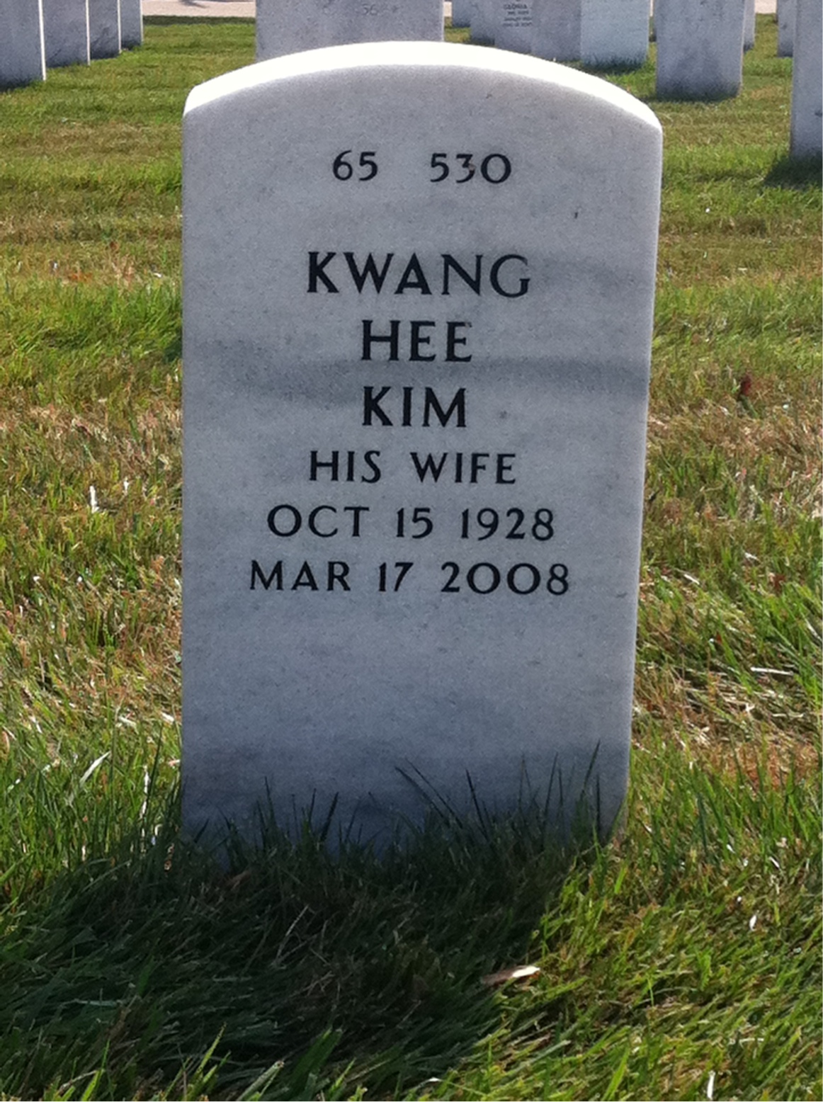 Back of headstone — John Streiff