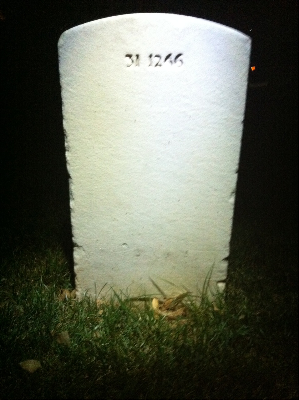 Back of headstone — Edward Holmes