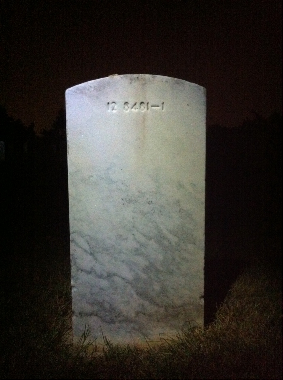 Back of headstone — Walter Munro
