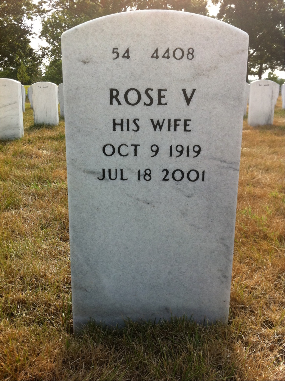 Back of headstone — Jay Snell