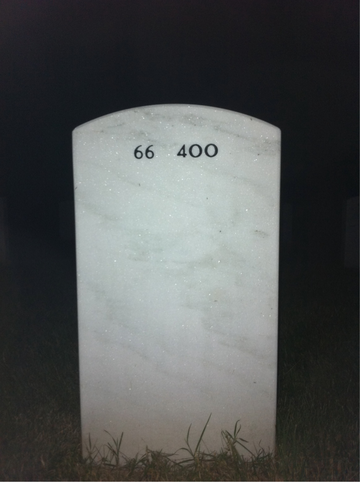 Back of headstone — Neil King