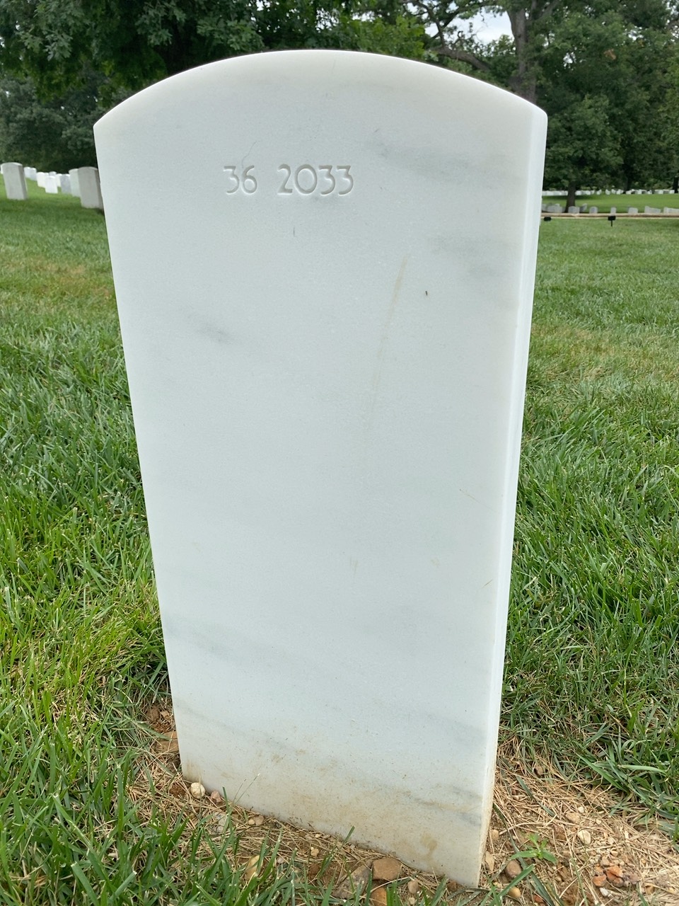 Back of headstone — William Mcdonald Egan