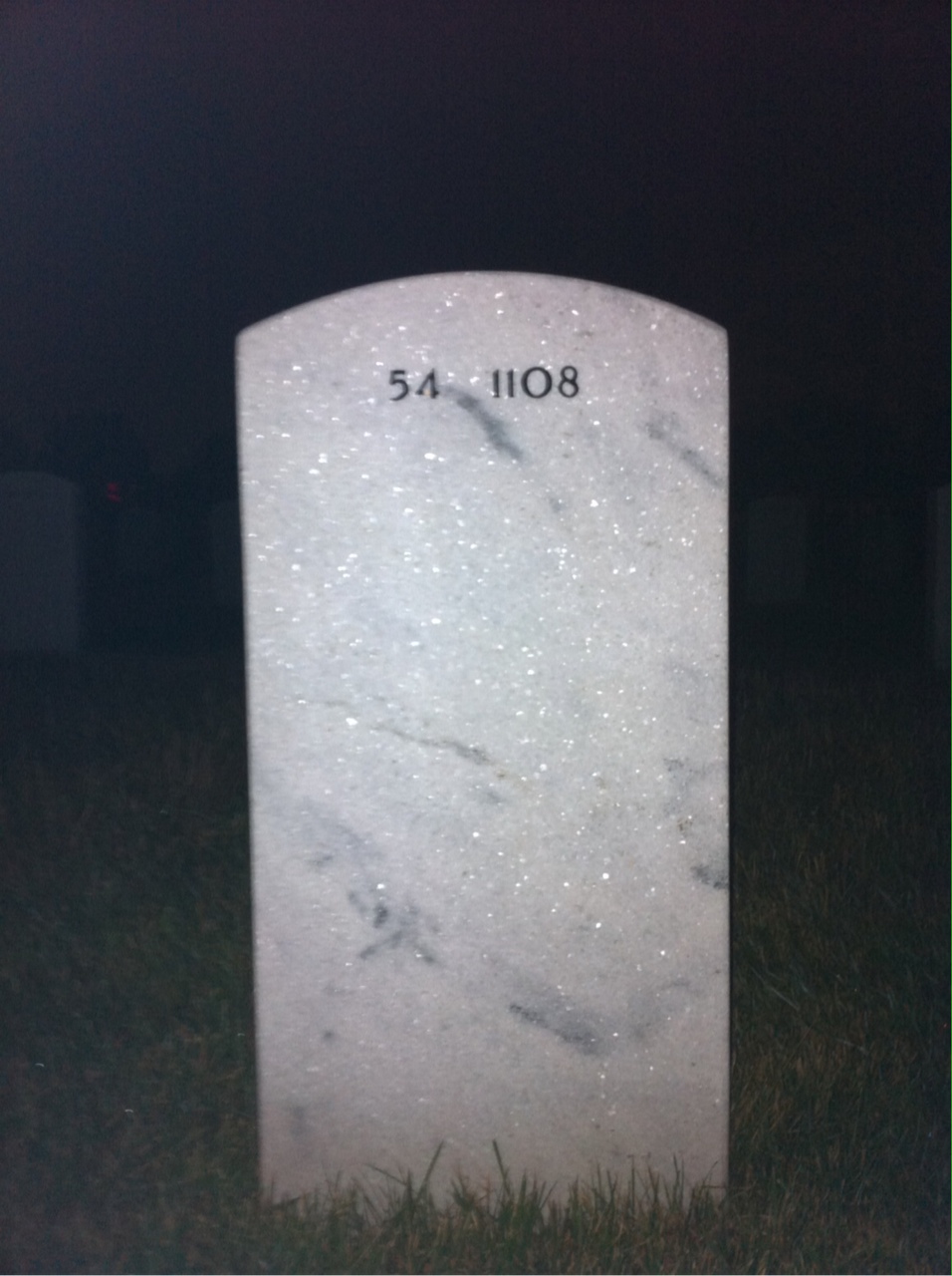 Back of headstone — Robert Anderson