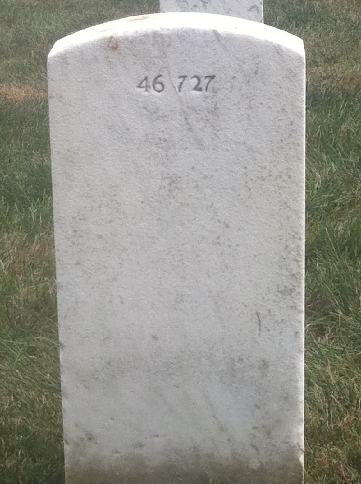 Back of headstone — Lewis Murchie