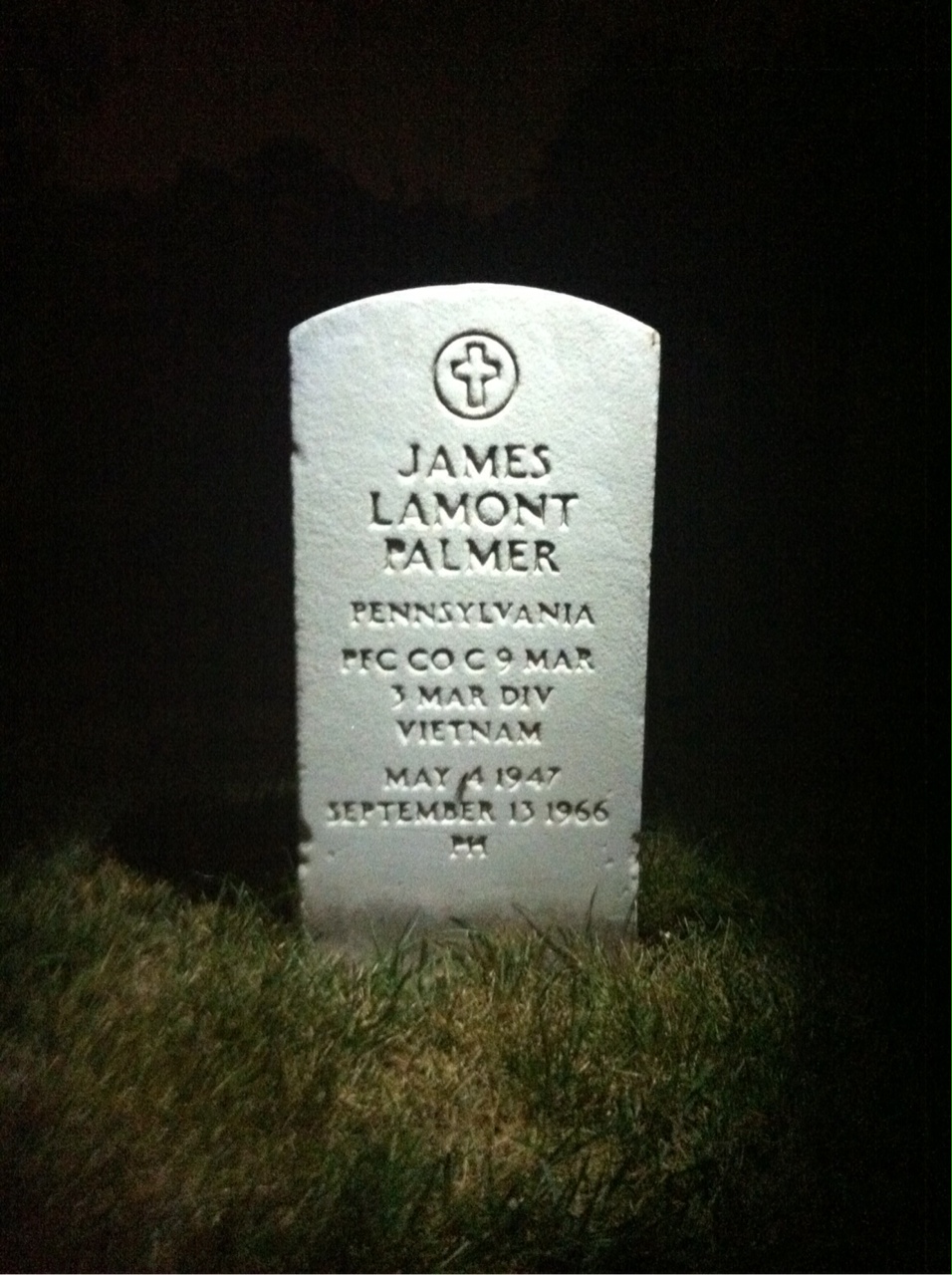 Headstone of James Lamont Palmer