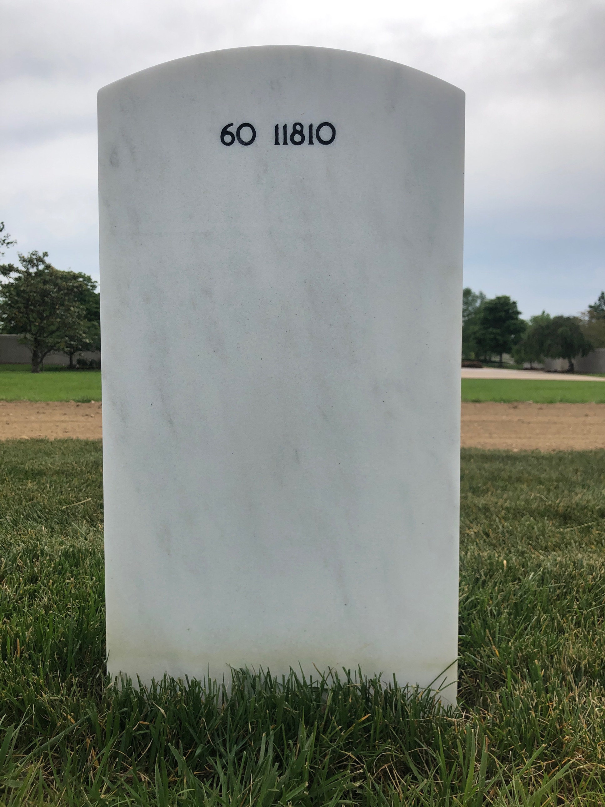 Back of headstone — Matthew Ryan Lowenthal