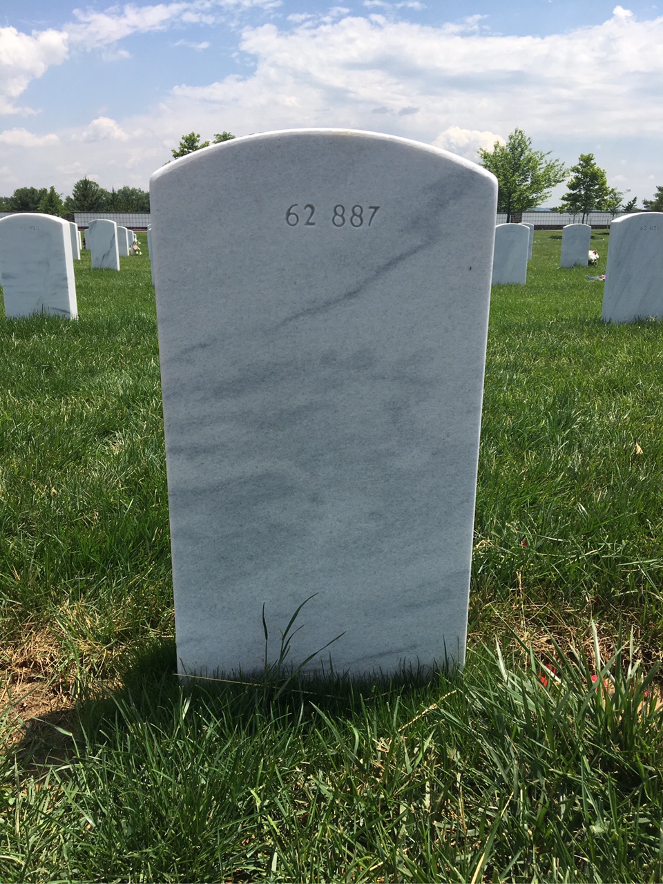 Back of headstone — Willard Selleck Gideon