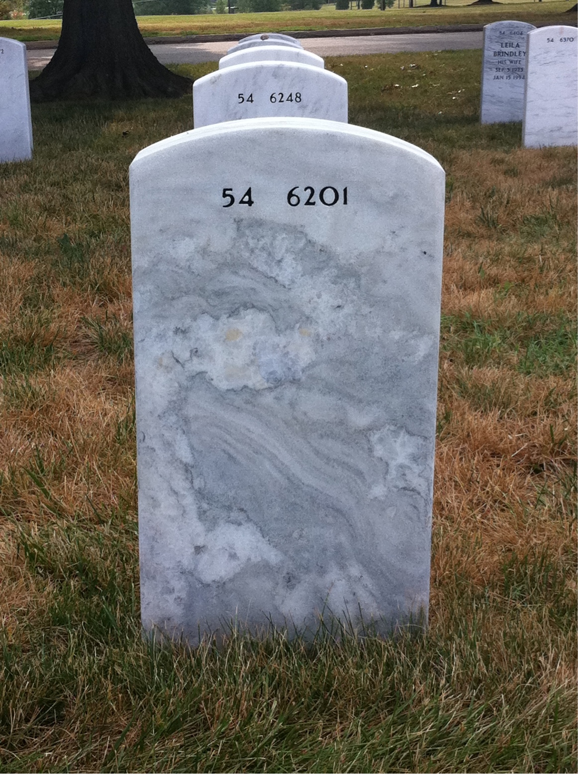 Back of headstone — Henry Brommann