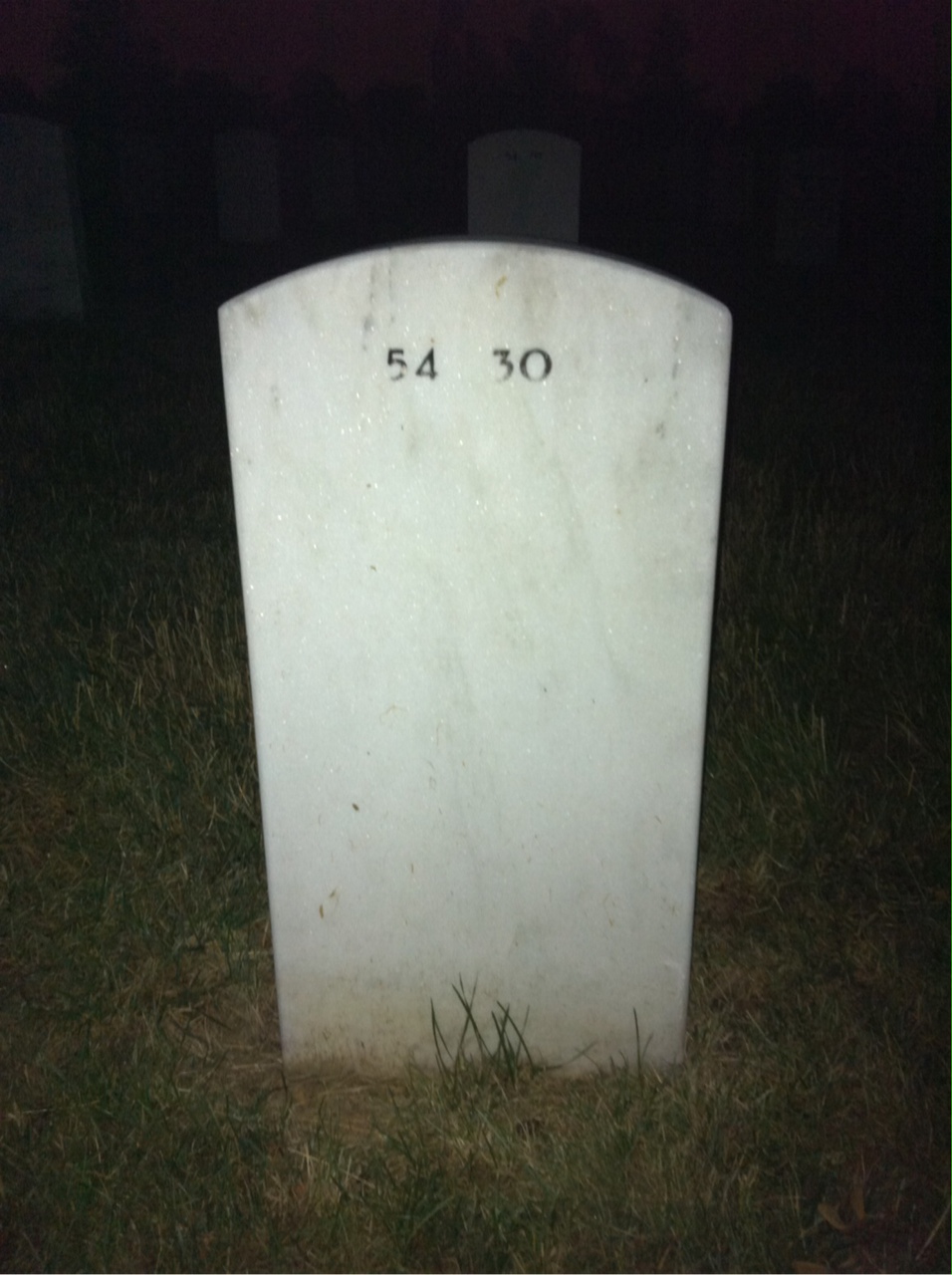 Back of headstone — Mary Furstinger