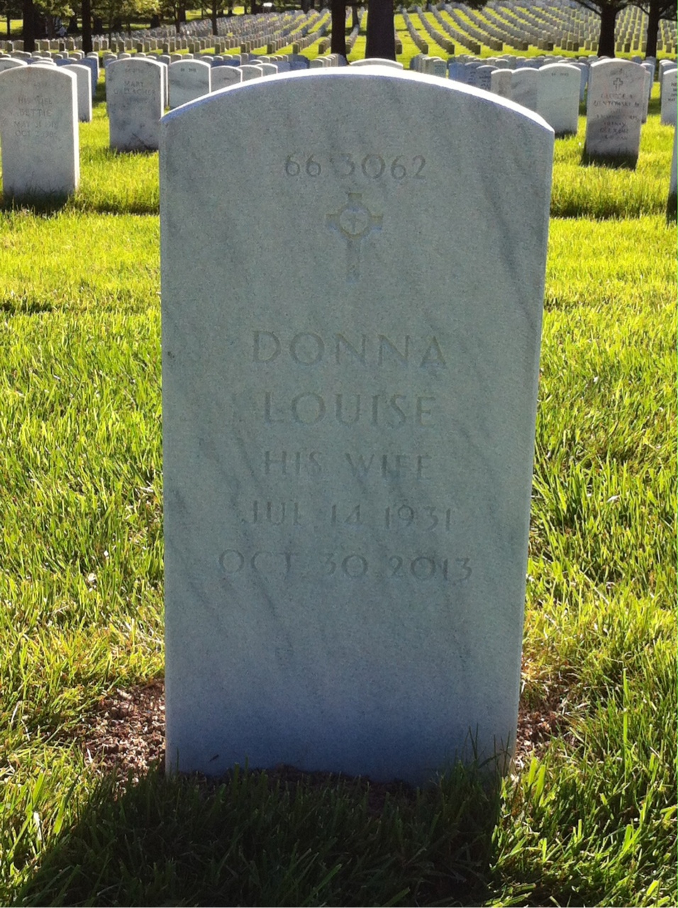 Back of headstone — Peter Brinitzer
