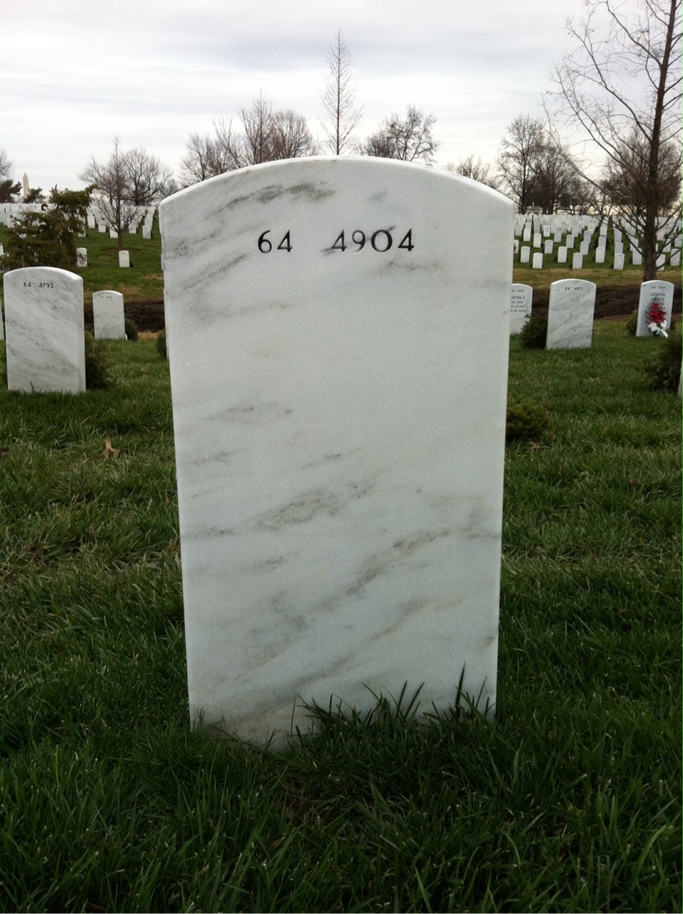 Back of headstone — Lawrence Bettencourt