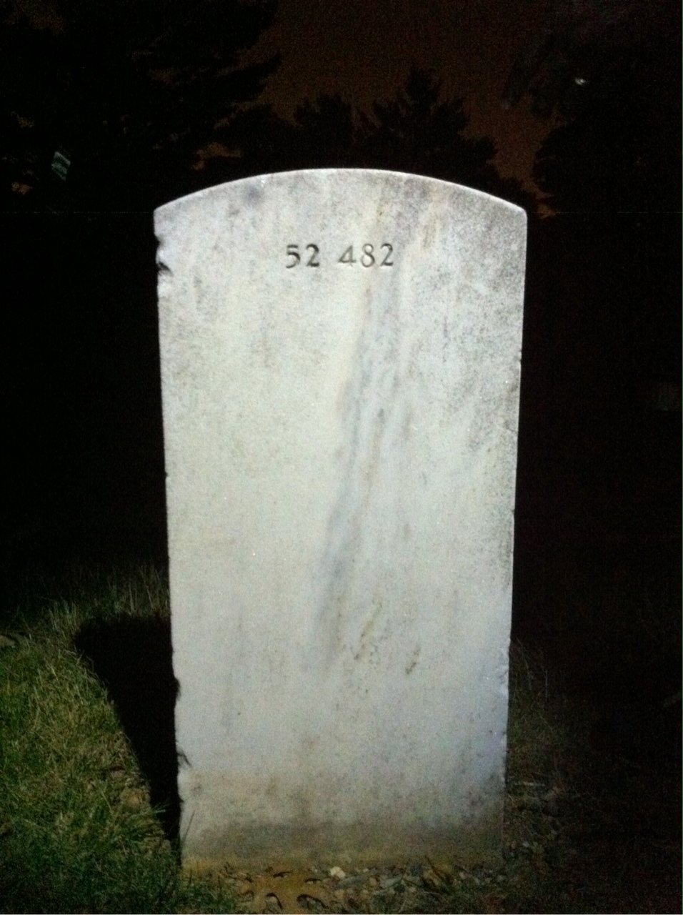 Back of headstone — William Worsley