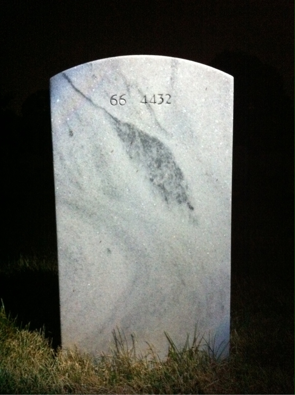 Back of headstone — Harry Burke