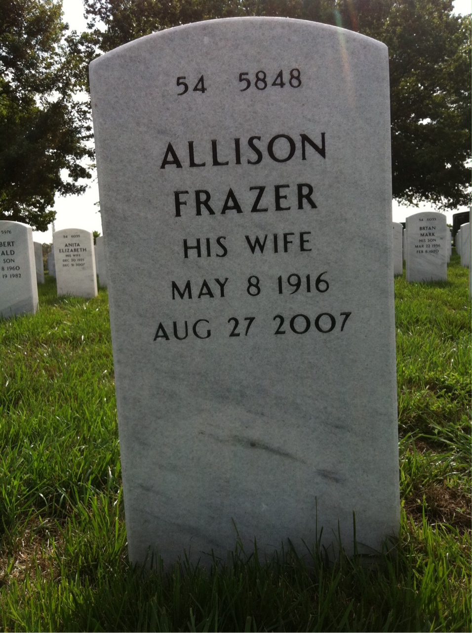 Back of headstone — William Bowen