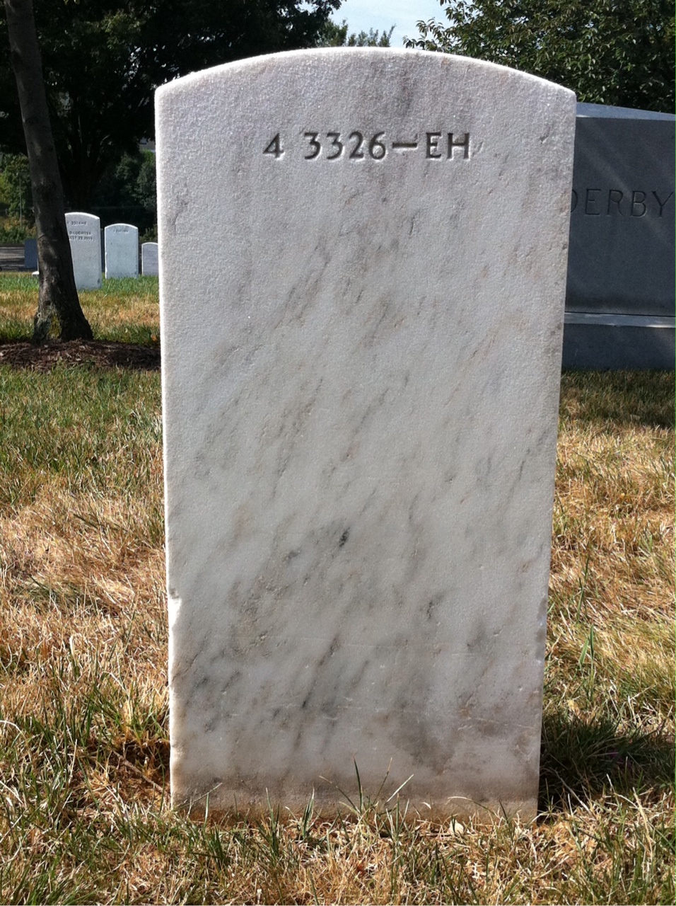 Back of headstone — Edwin Morrison