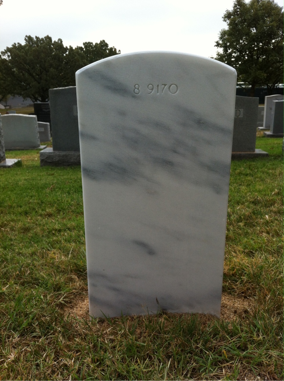 Back of headstone — Antonio Patrick Robino