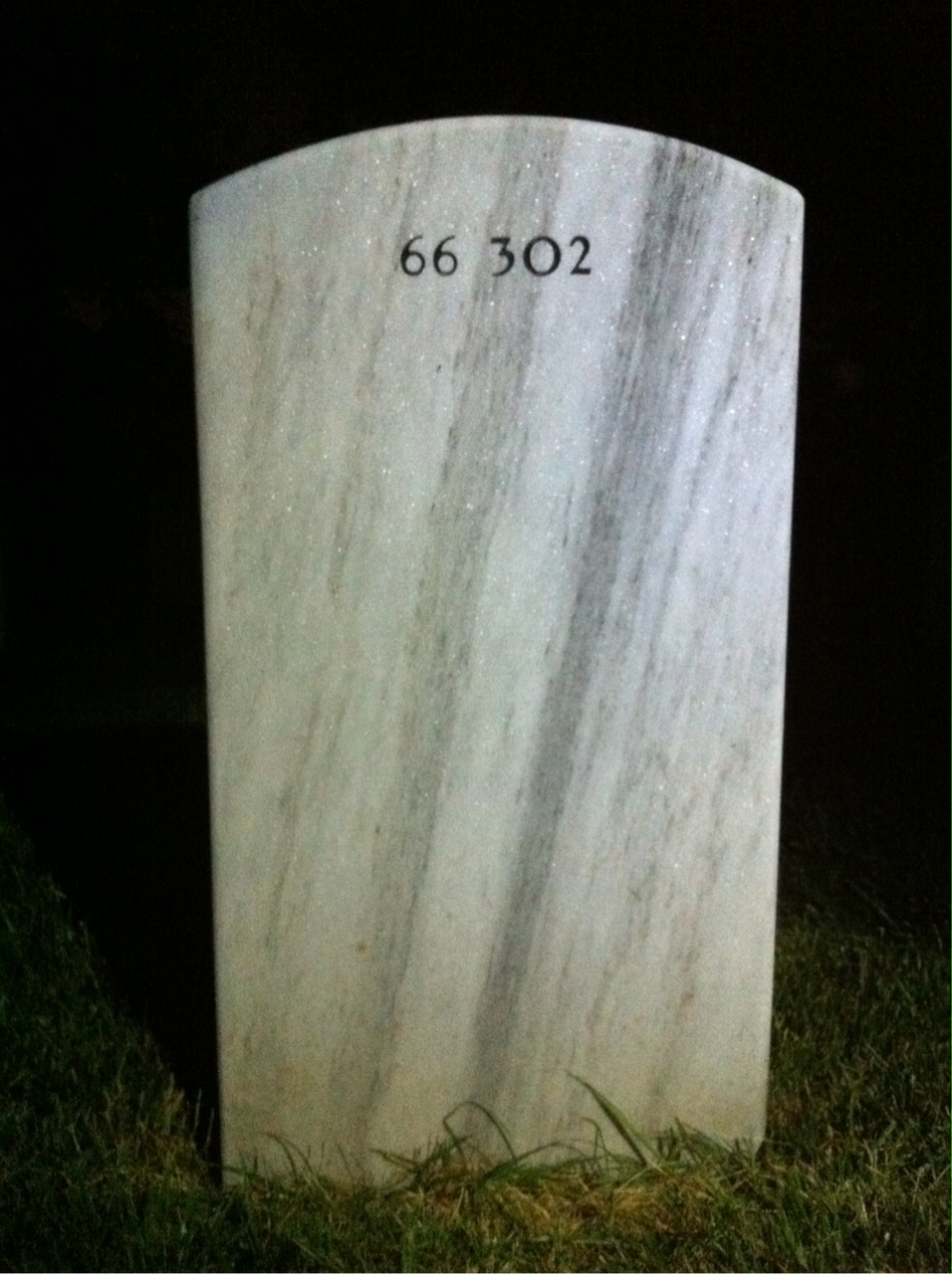 Back of headstone — Peter Thompson
