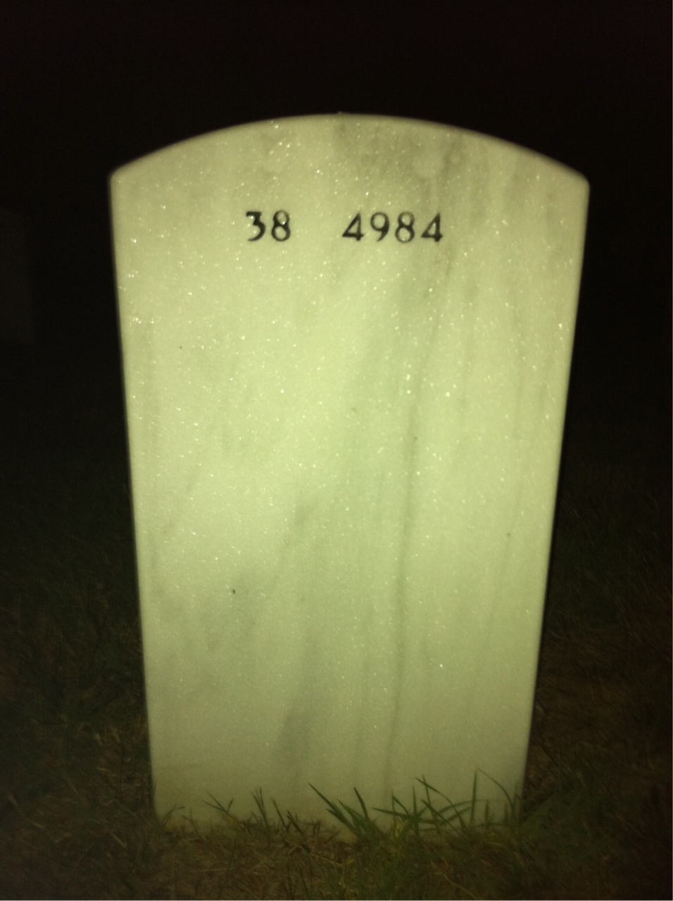 Back of headstone — Wade Reardon