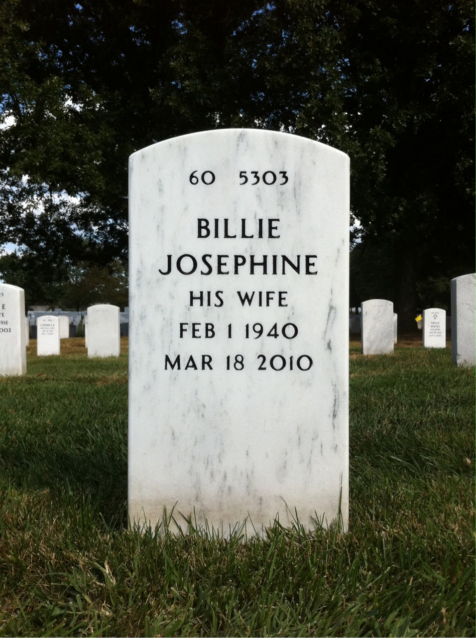 Headstone shared by 2 interments, including Legrande Ogden Cole Jr.