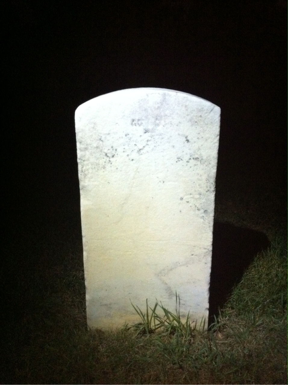 Back of headstone — Russia Bouden