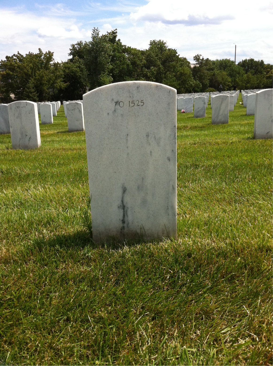 Back of headstone — Richard Miller