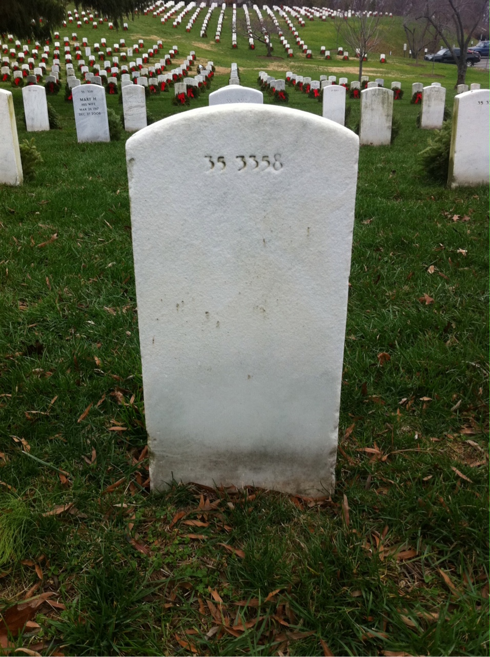 Back of headstone — Ambrosio Acevedo