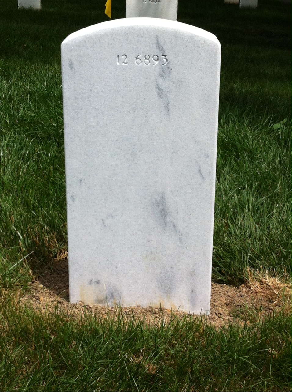 Back of headstone — Robert Burdekin