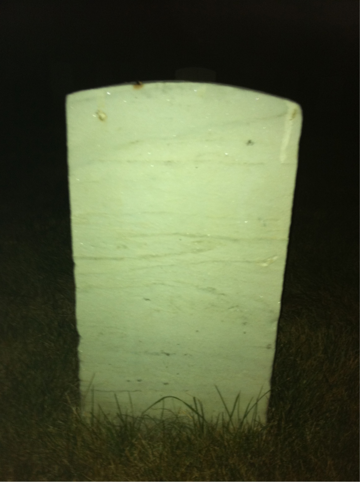 Back of headstone — Curtis Mckay