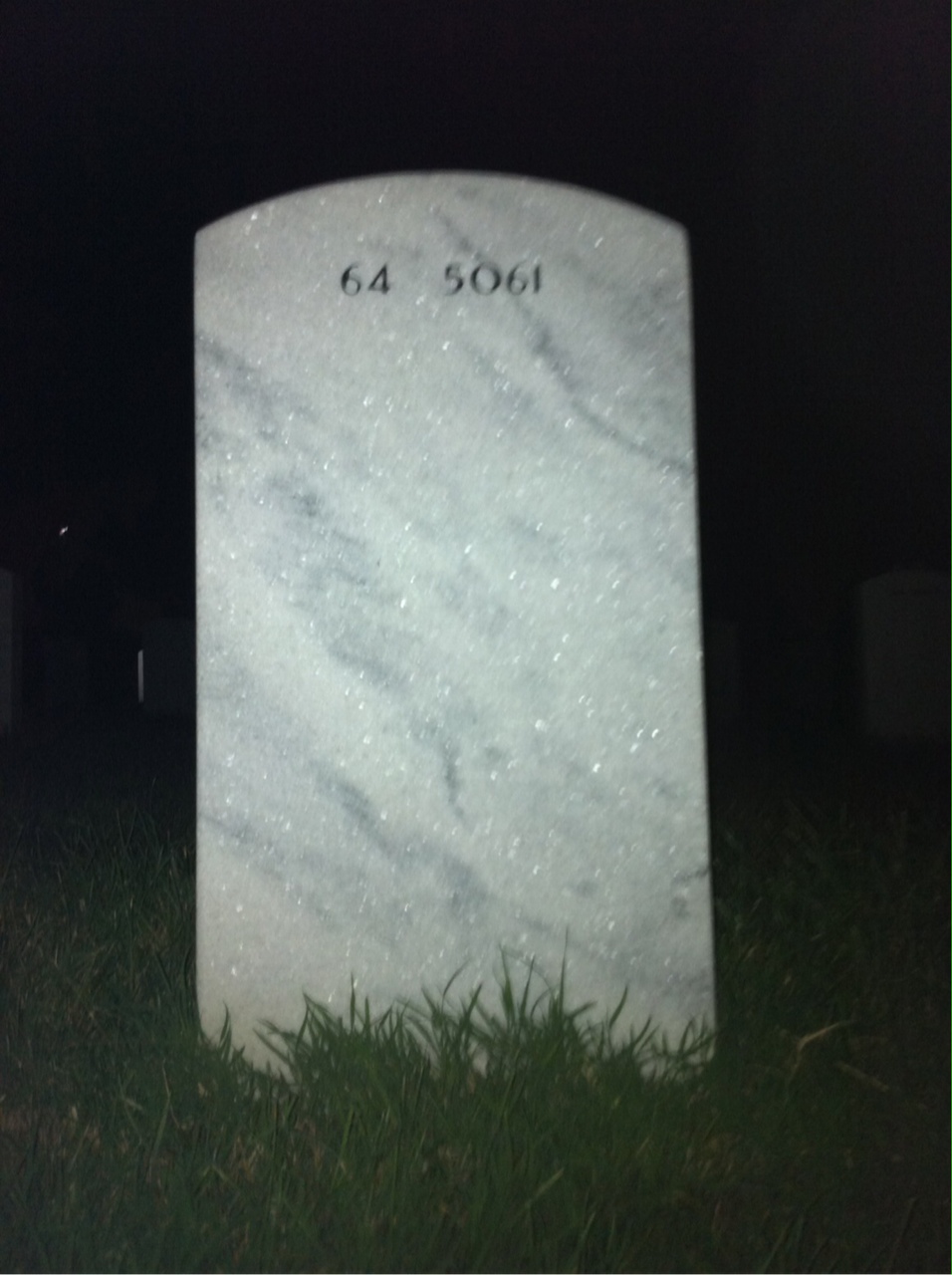 Back of headstone — James Kiernan