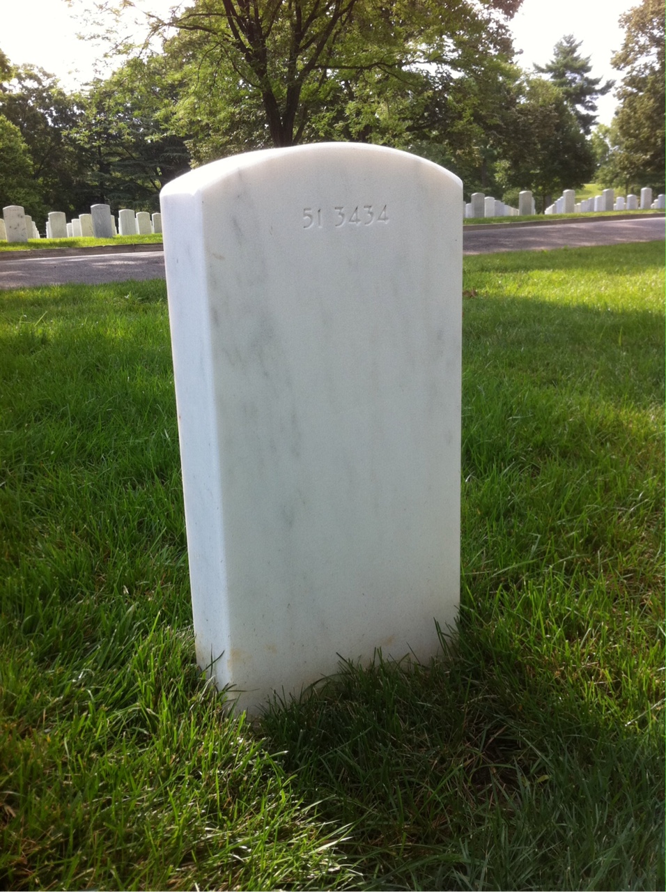 Back of headstone — William Henry Freestone
