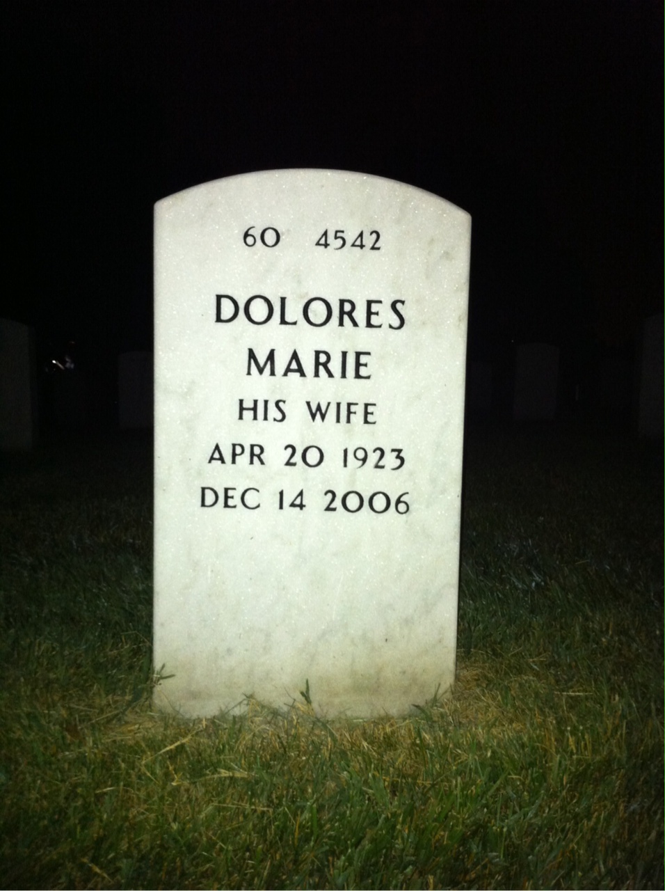 Back of headstone — Richard Lloyd