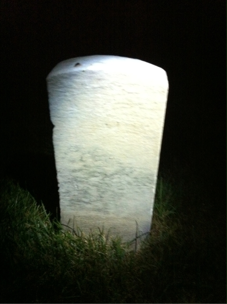 Back of headstone — Charles Moon