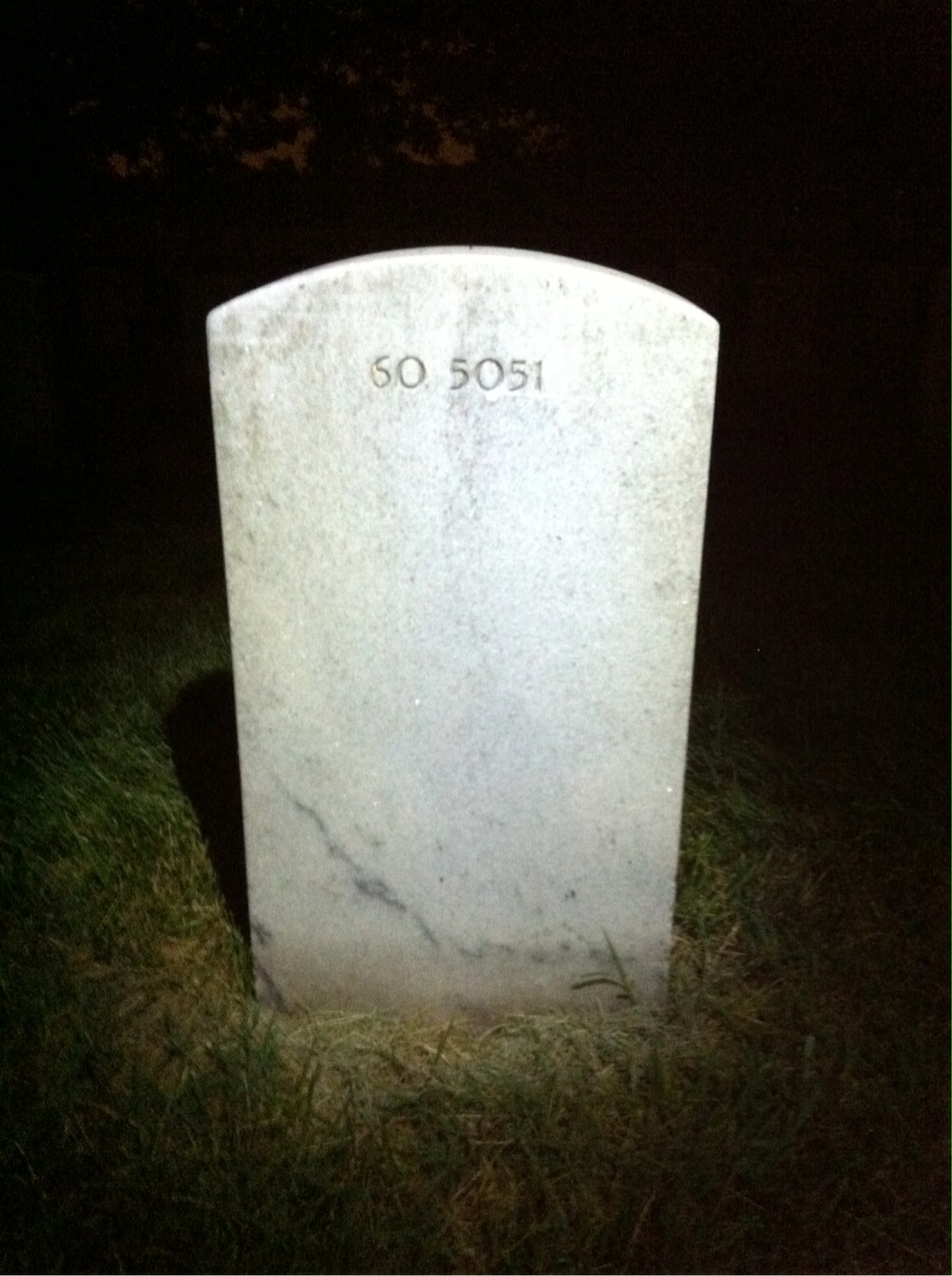 Back of headstone — Warren Williams