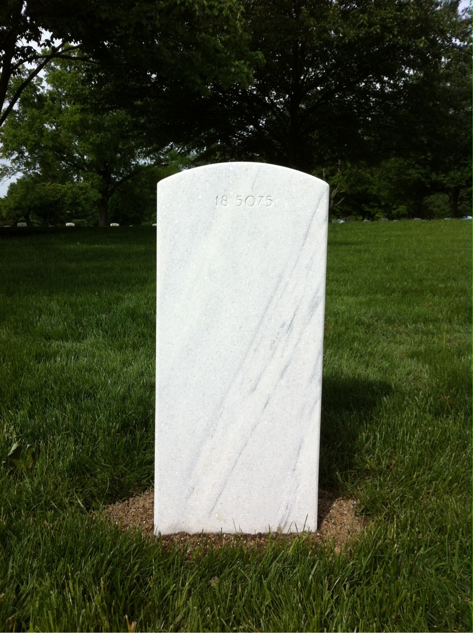 Back of headstone — Joseph Bailey