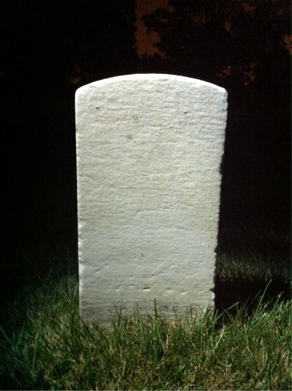 Back of headstone — Joseph Banioh