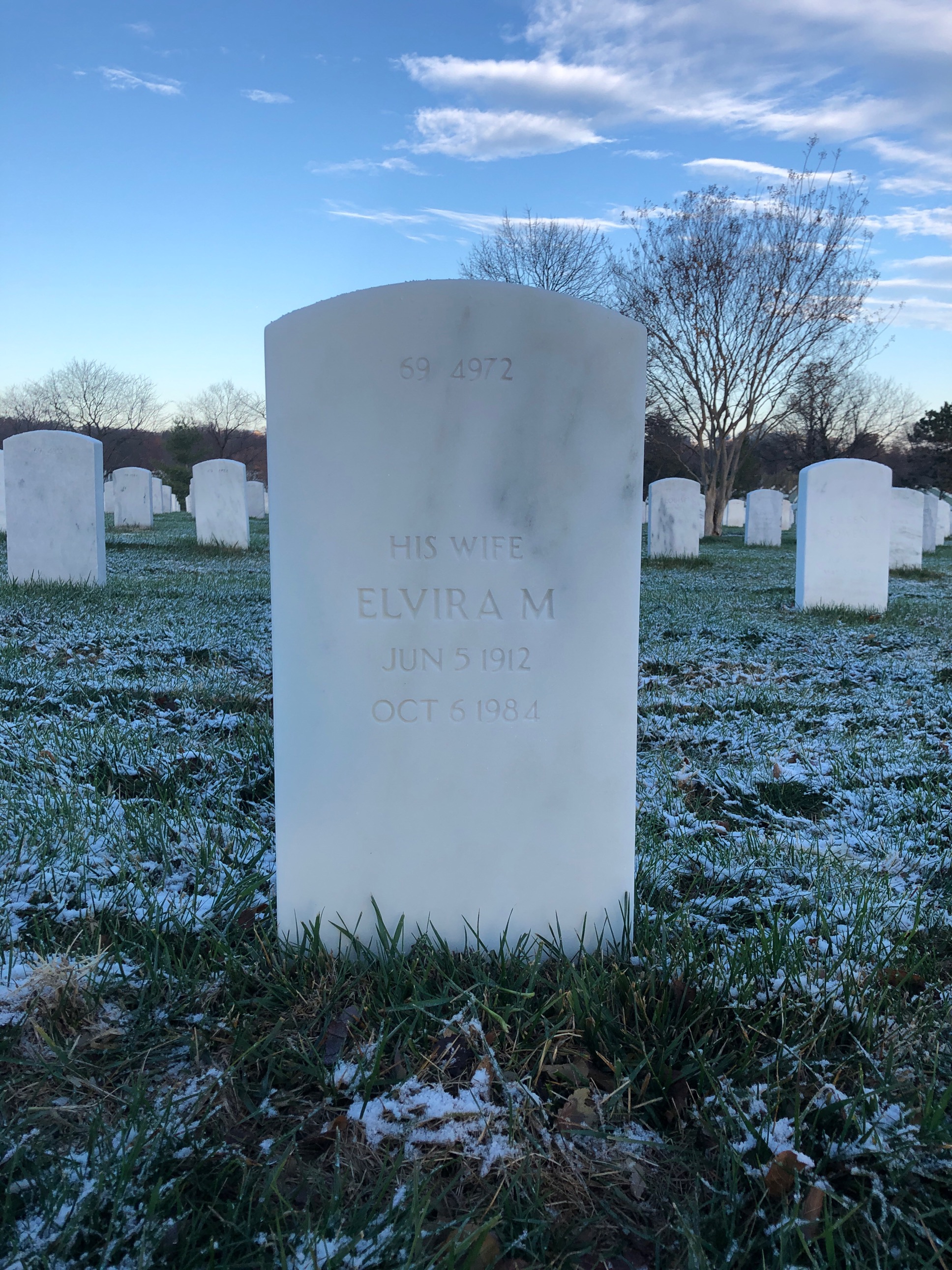 Back of headstone — Gerald Mulderig