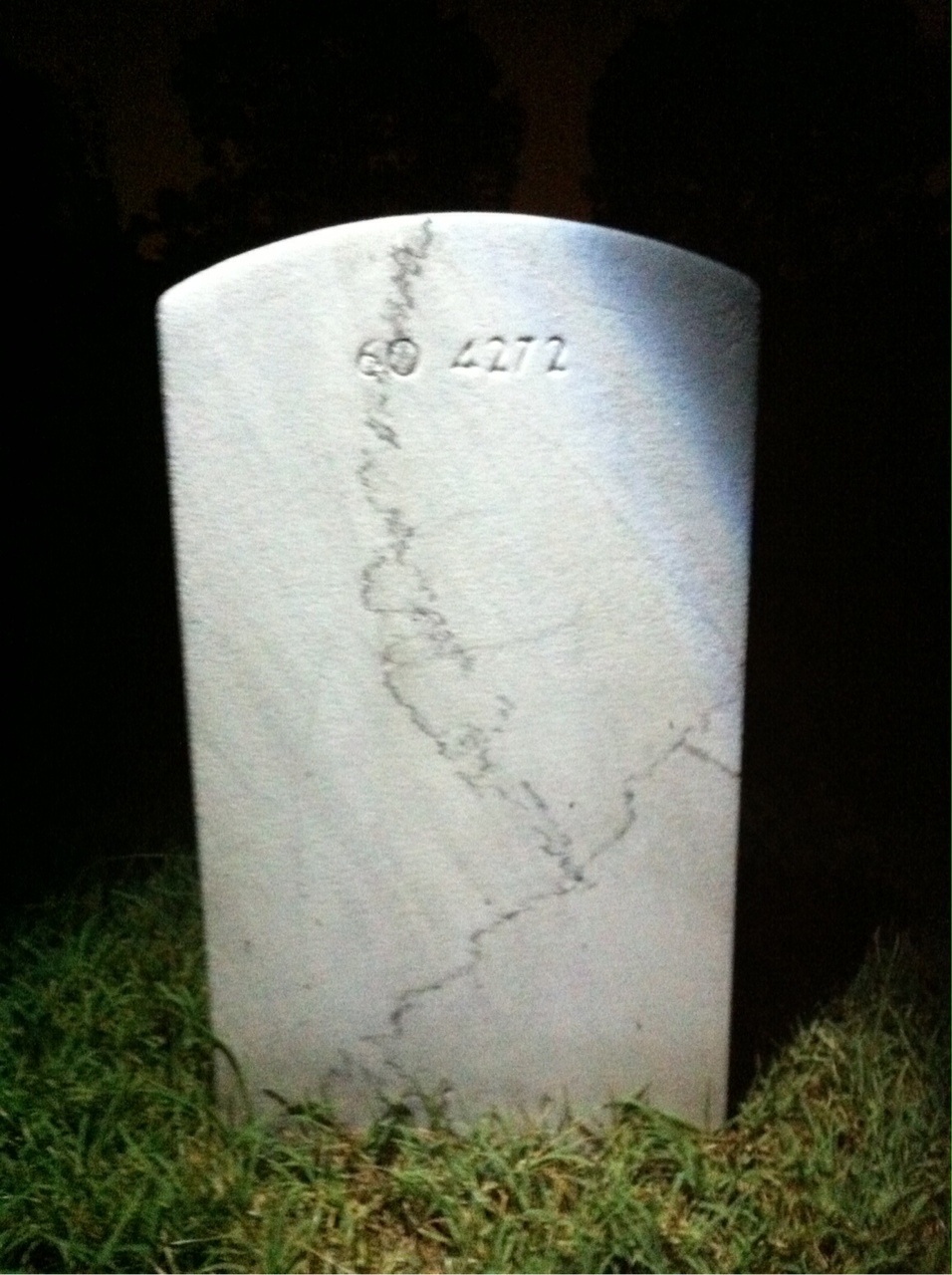 Back of headstone — Clifton Murphy