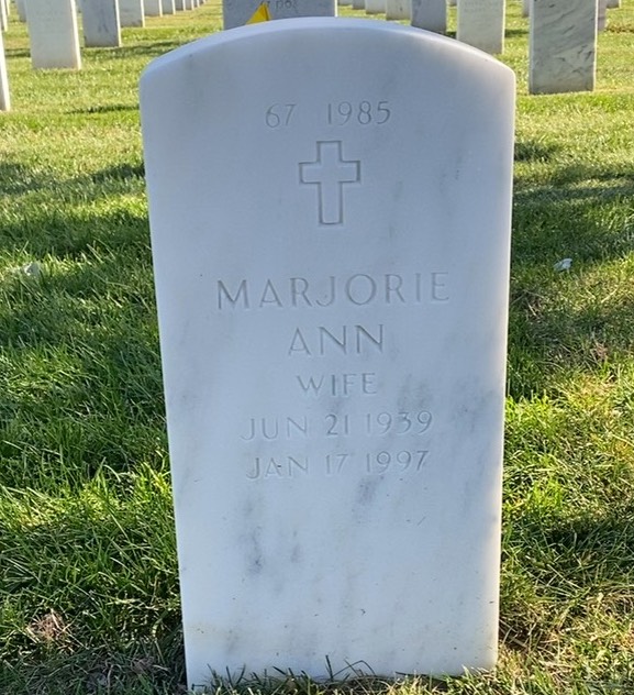 Back of headstone — Patrick Moore