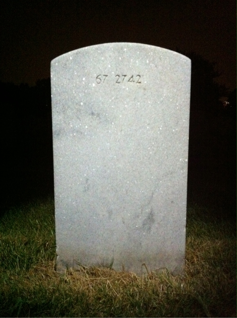 Back of headstone — William Joseph Dowd