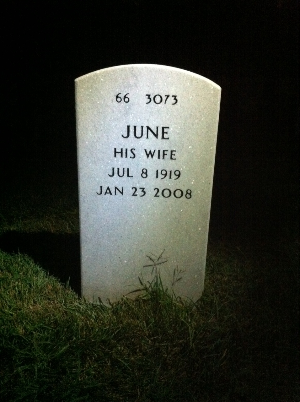 Back of headstone — George Mclaughlin