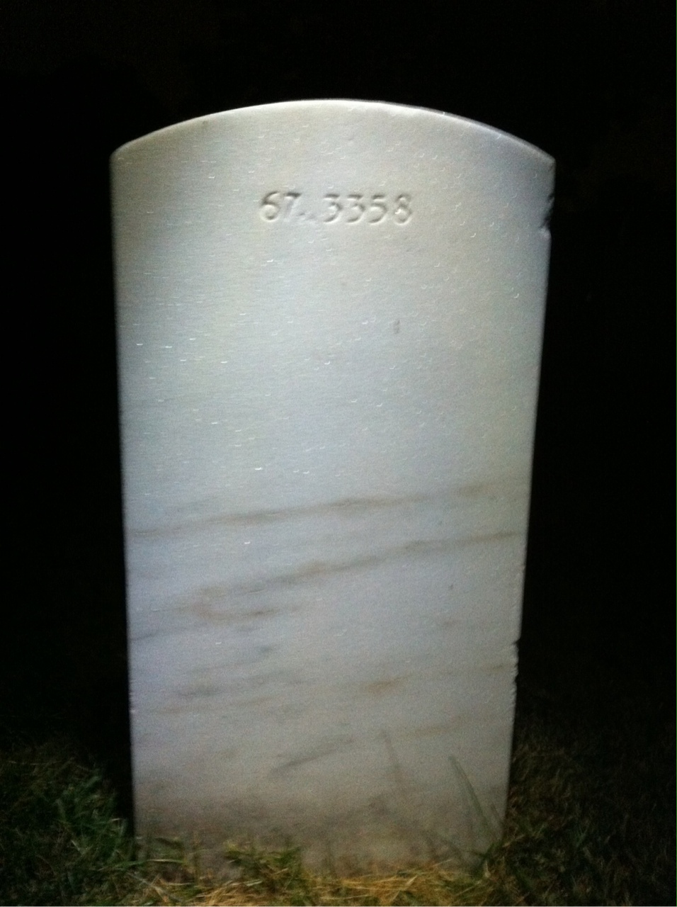 Back of headstone — William Conroy