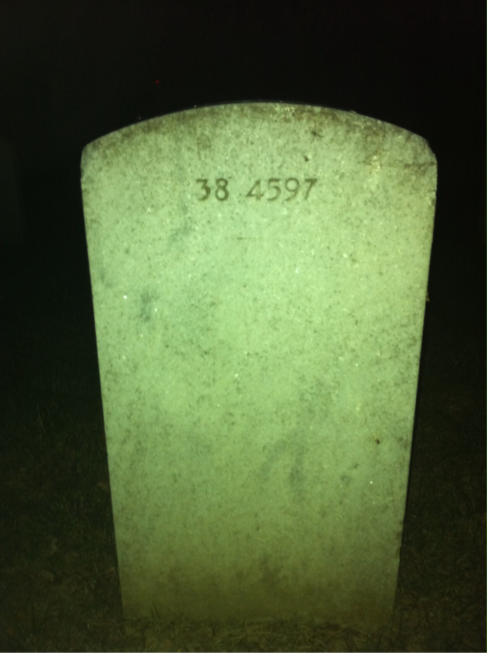 Back of headstone — Marguerite Mcintyre