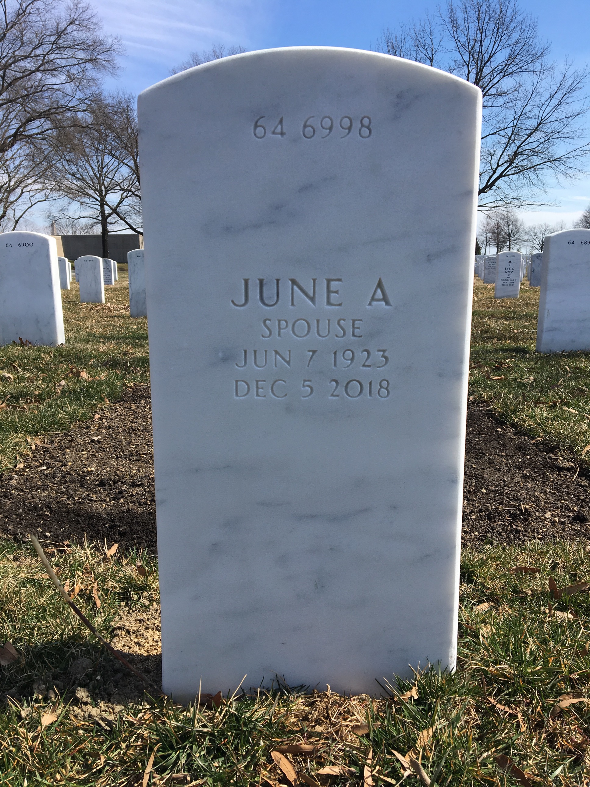 Back of headstone — Charles Larsen