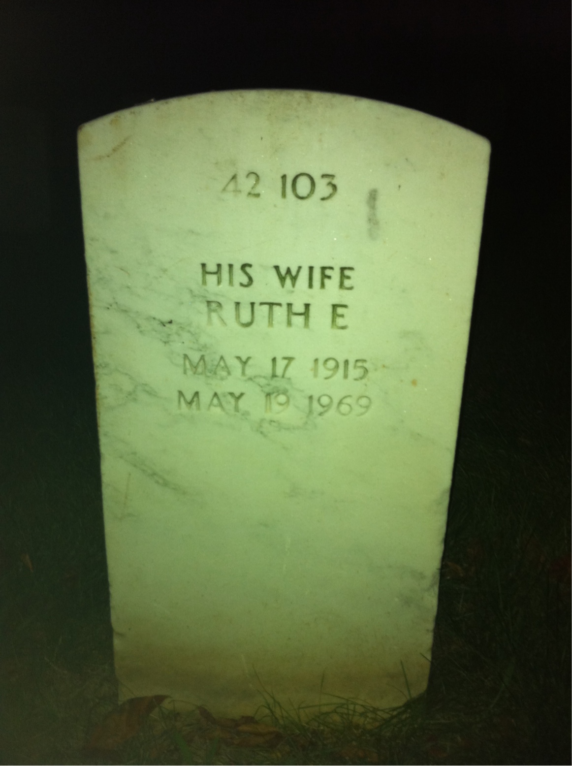 Back of headstone — John Montgomery