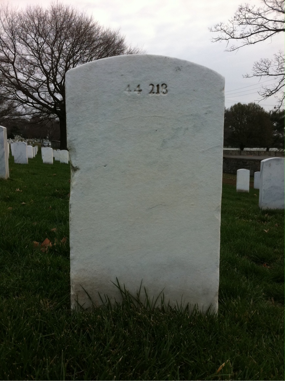 Back of headstone — Walter Goosby