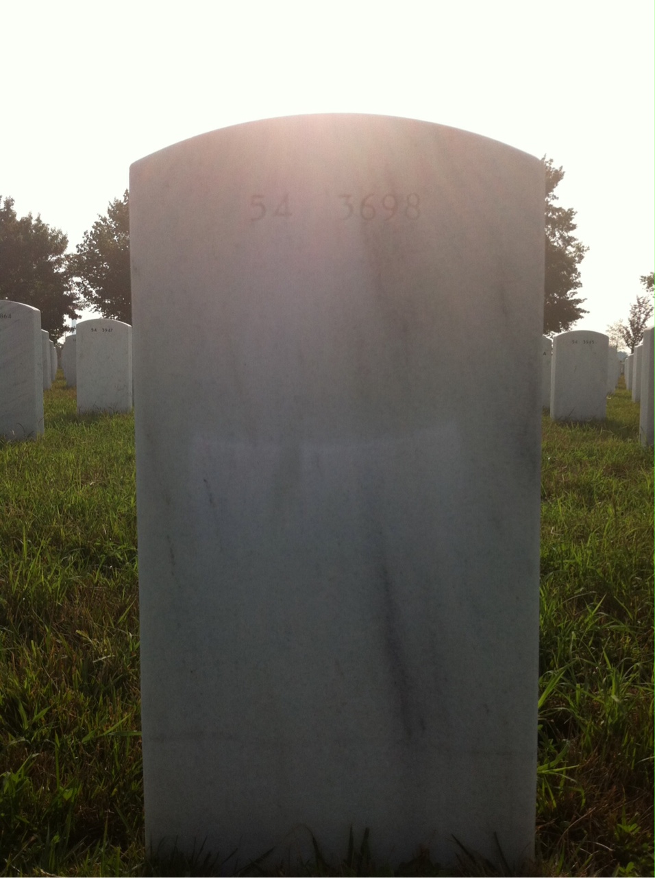Back of headstone — Joseph Gawrys