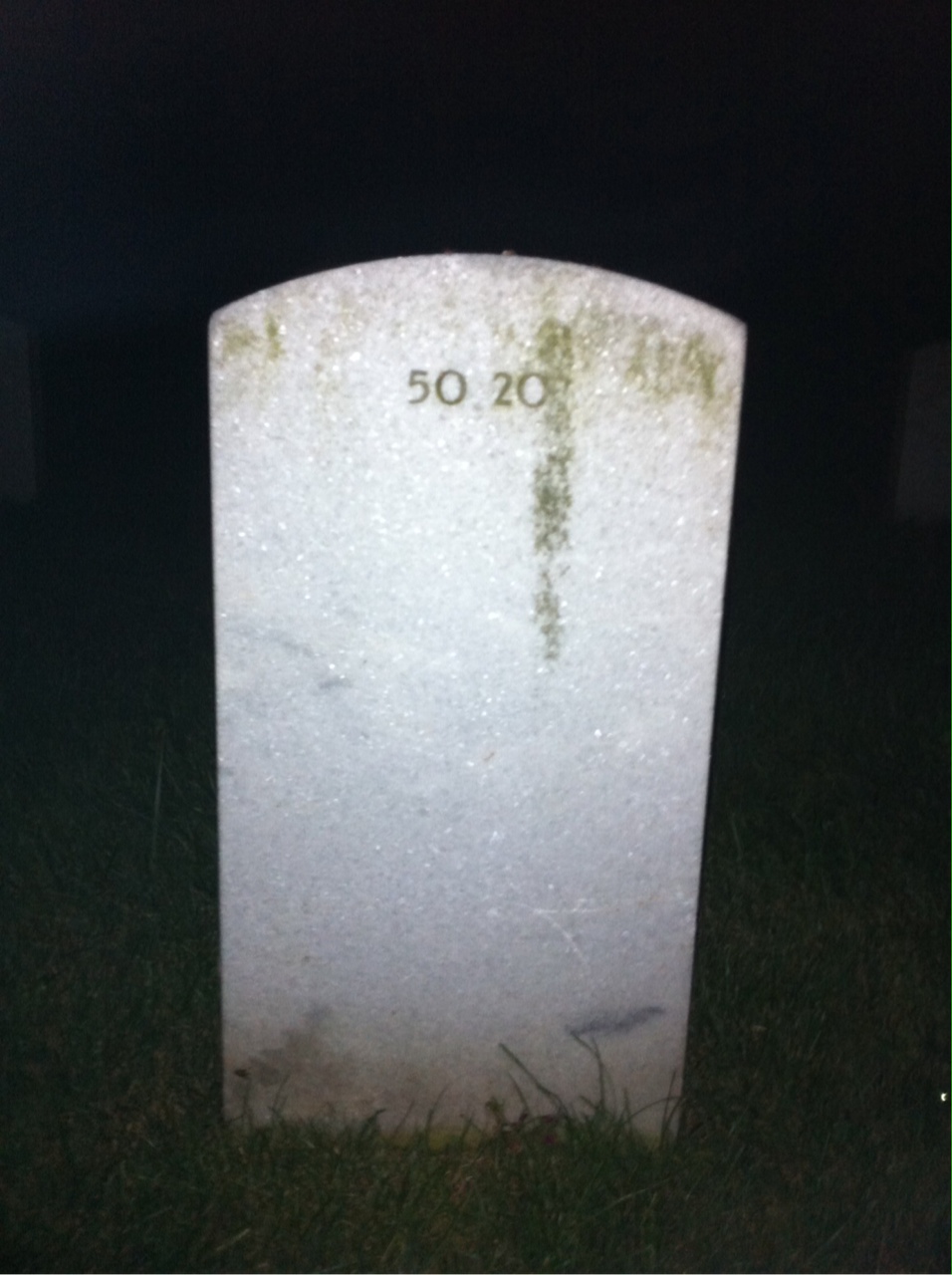 Back of headstone — Paul Bensinger
