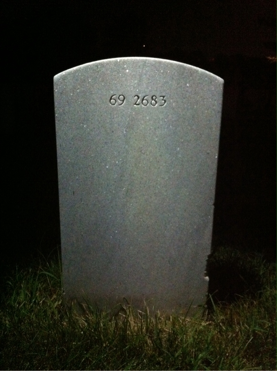 Back of headstone — Clifford Mollyhorn